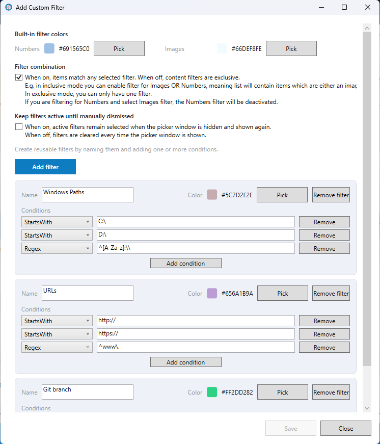 Floating preview window with rich content